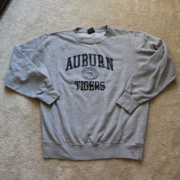 Auburn Tigers Gray Crewneck Sweater - Picture 1 of 3